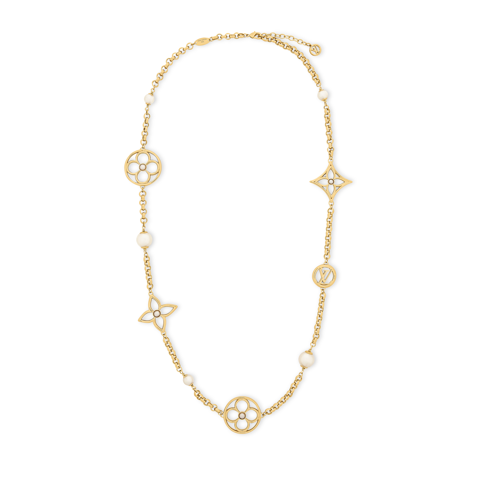 LOUIS VUITTON Vフォーストーン ブローチA-10095 Pearly Flower Sautoir S00 - Women - Fashion Jewelry | LOUIS VUITTON ®